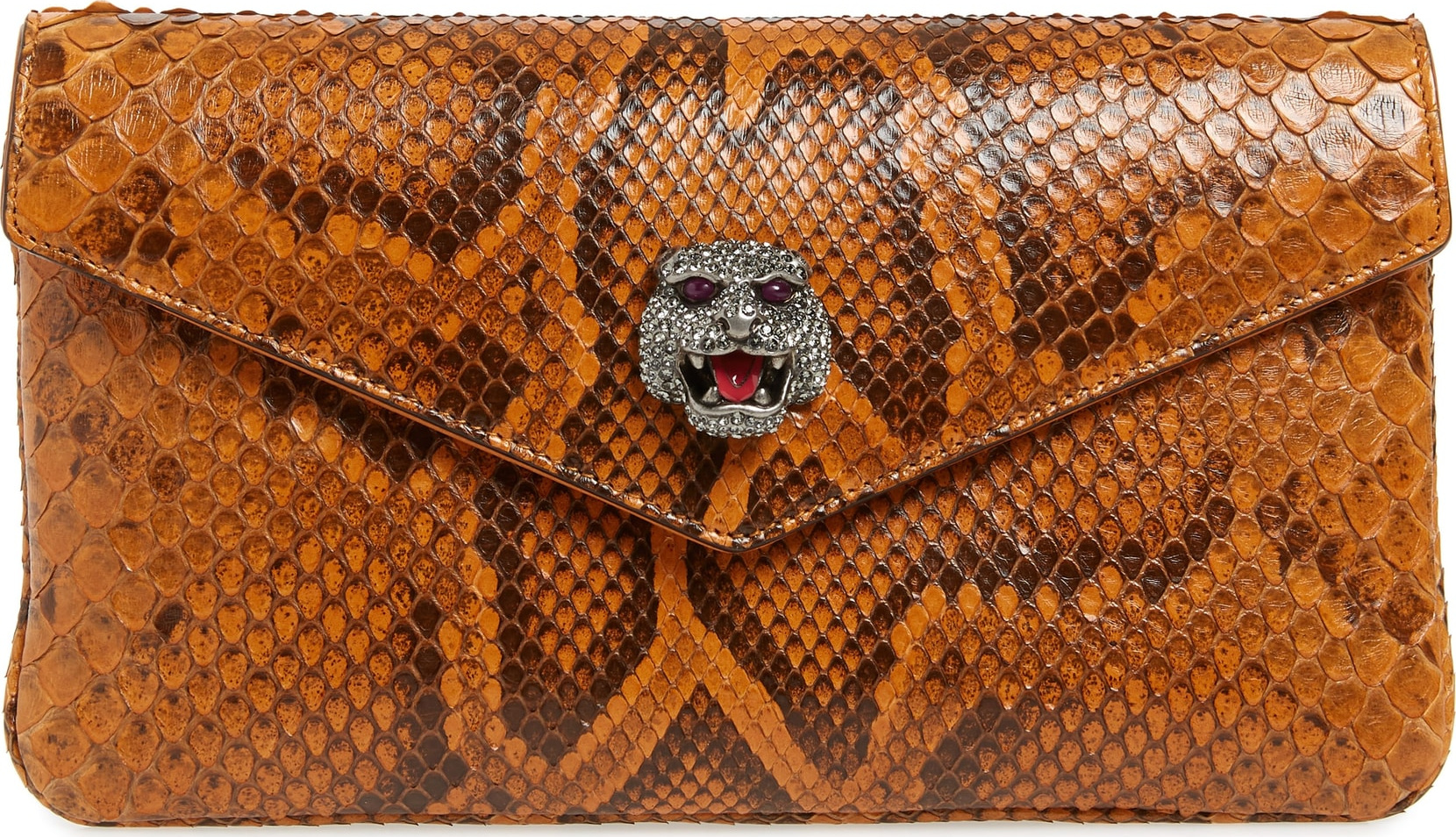Gucci Broadway Genuine Python Envelope Clutch