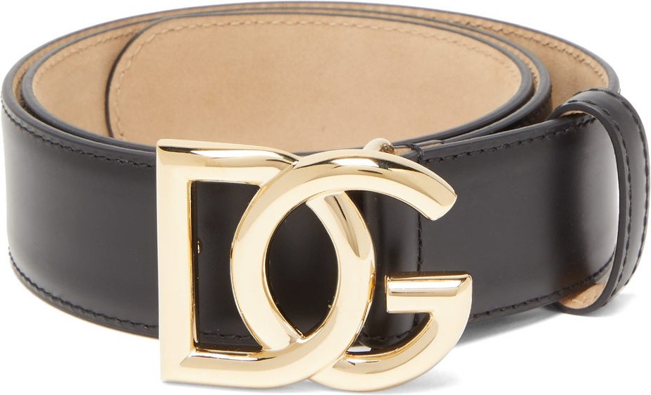 Dolce & Gabbana Logo-buckle leather belt