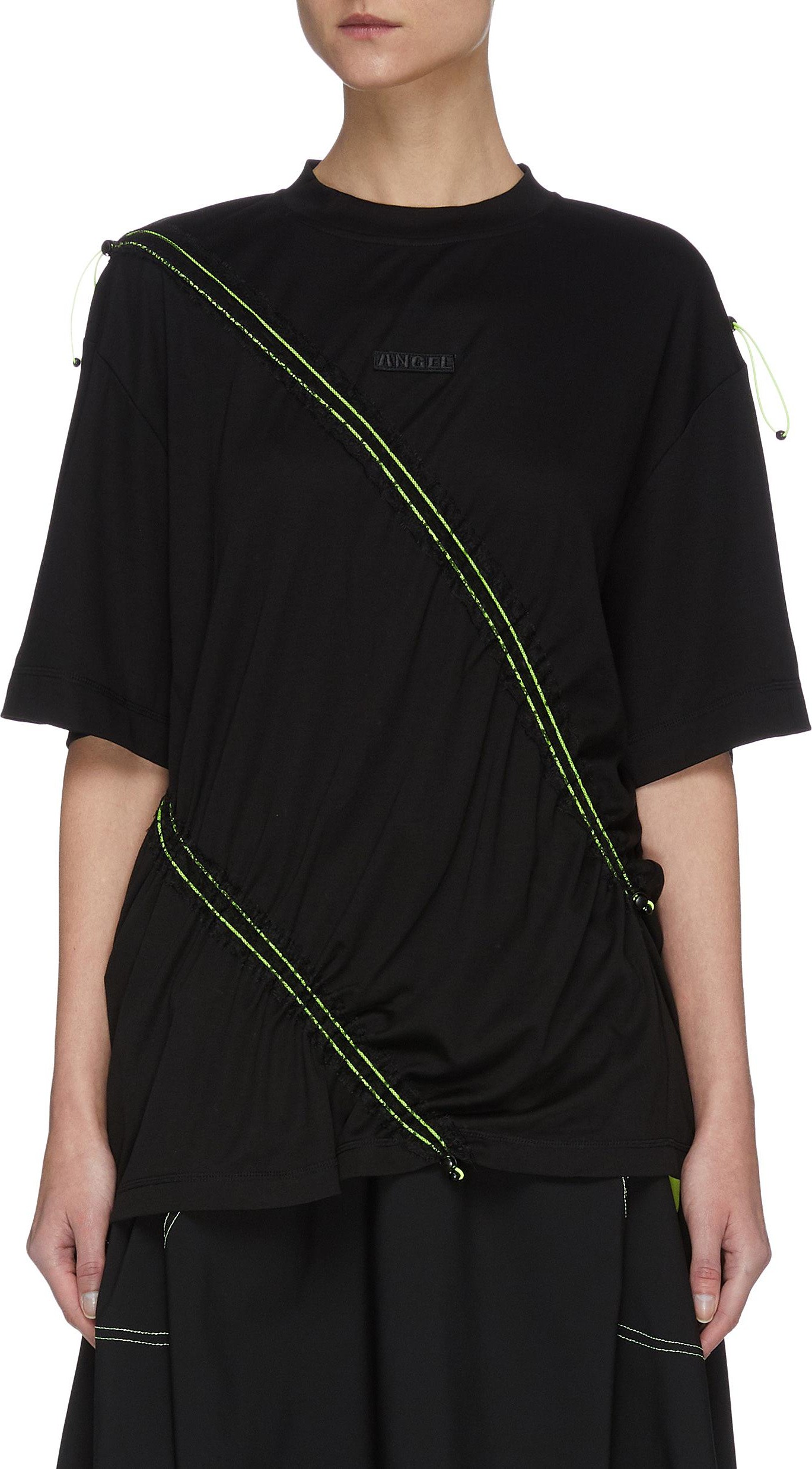 Angel Chen Piping Pleat T-shirt