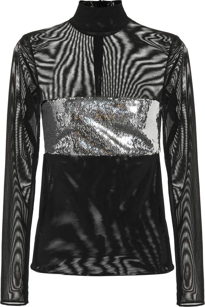 Galvan Chrome sequined top