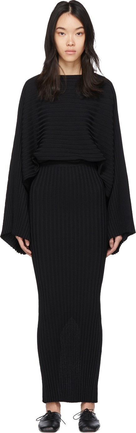 Totême Black Maristella Dress
