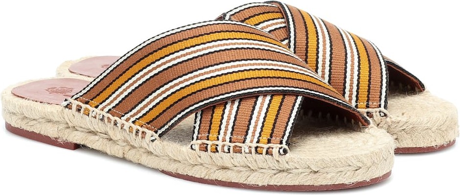 Loro Piana Suitcase Stripe espadrille sandals