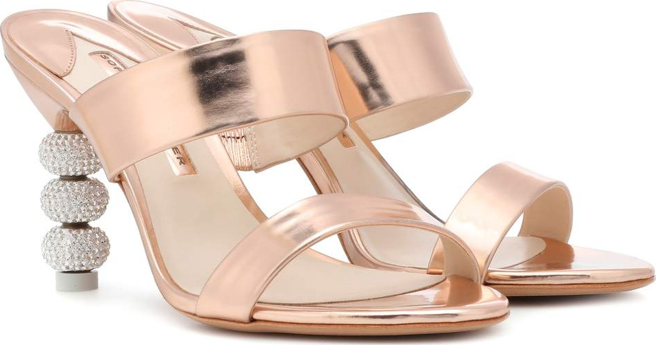 Sophia Webster Rosalind Jumbo Crystal leather mules