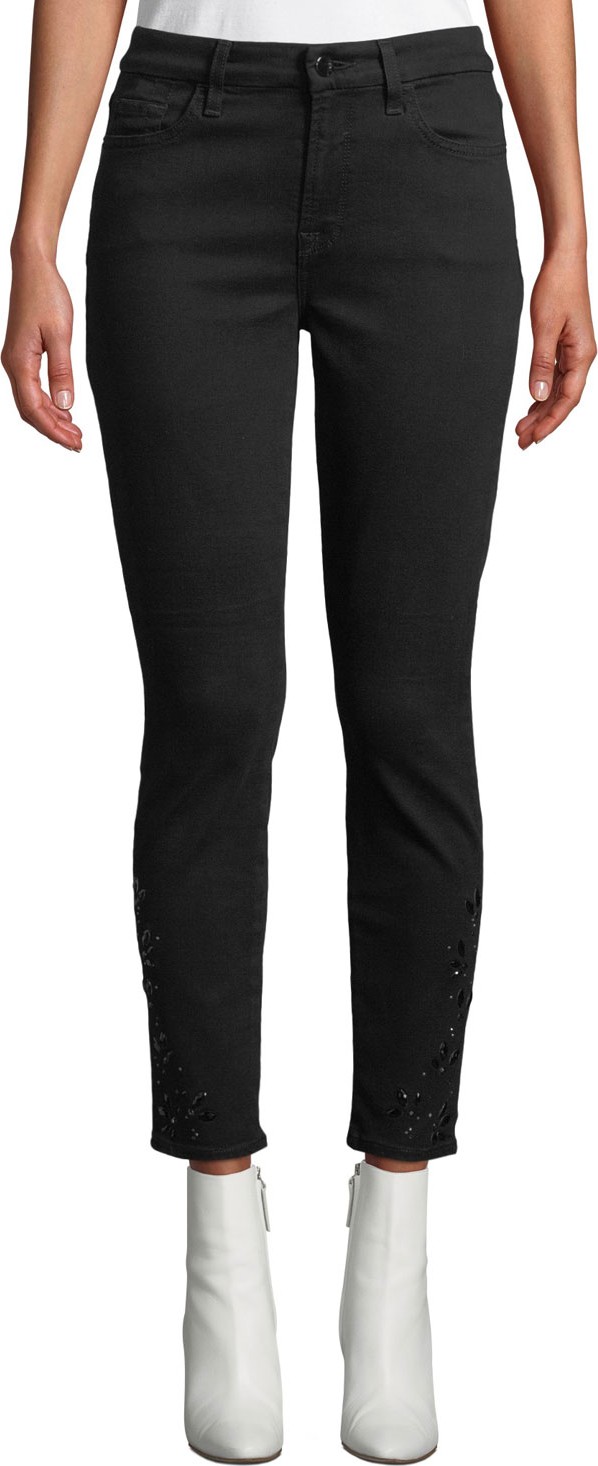 Jen7 Riche Touch Coated Ankle Skinny Jeans