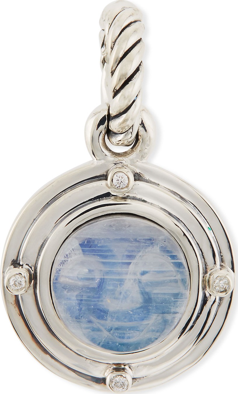 David Yurman Rainbow Moonstone Moon Amulet