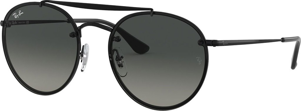 Ray Ban Round Lens-Over-Frame Metal Sunglasses
