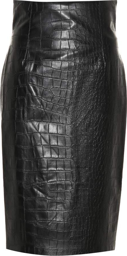 Nanushka Ania faux leather pencil skirt