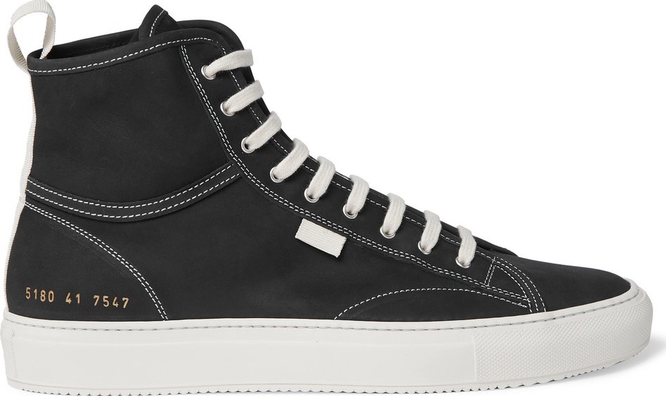 Common Projects Tournament Nubuck High-Top Sneakers