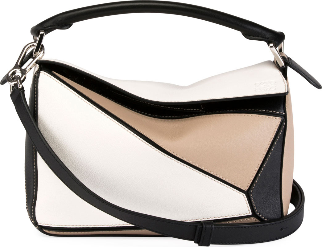 LOEWE Puzzle Small Patchwork Satchel Bag