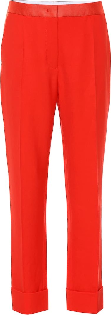 Joseph High-rise straight wool pants