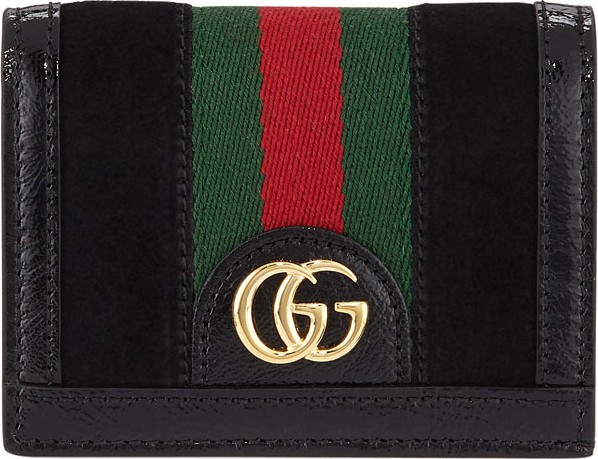 Gucci Ophidia Suede Flap Card Case