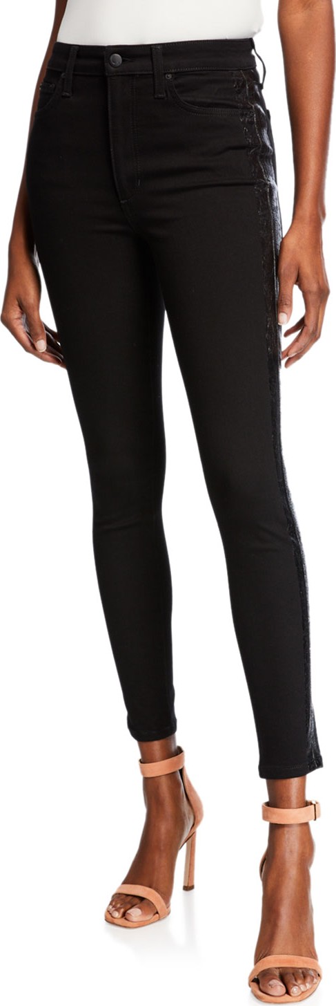 Joe's Jeans Charlie Side-Stripe Ankle Jeans