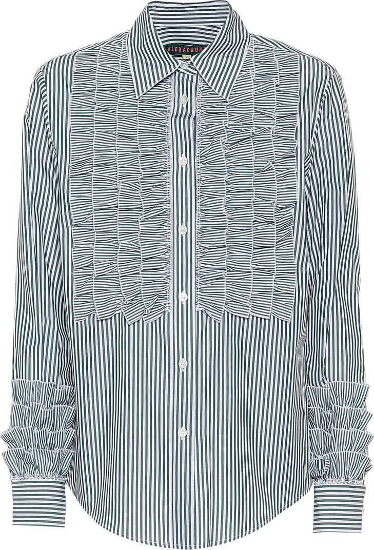 Alexachung Ruffled cotton shirt
