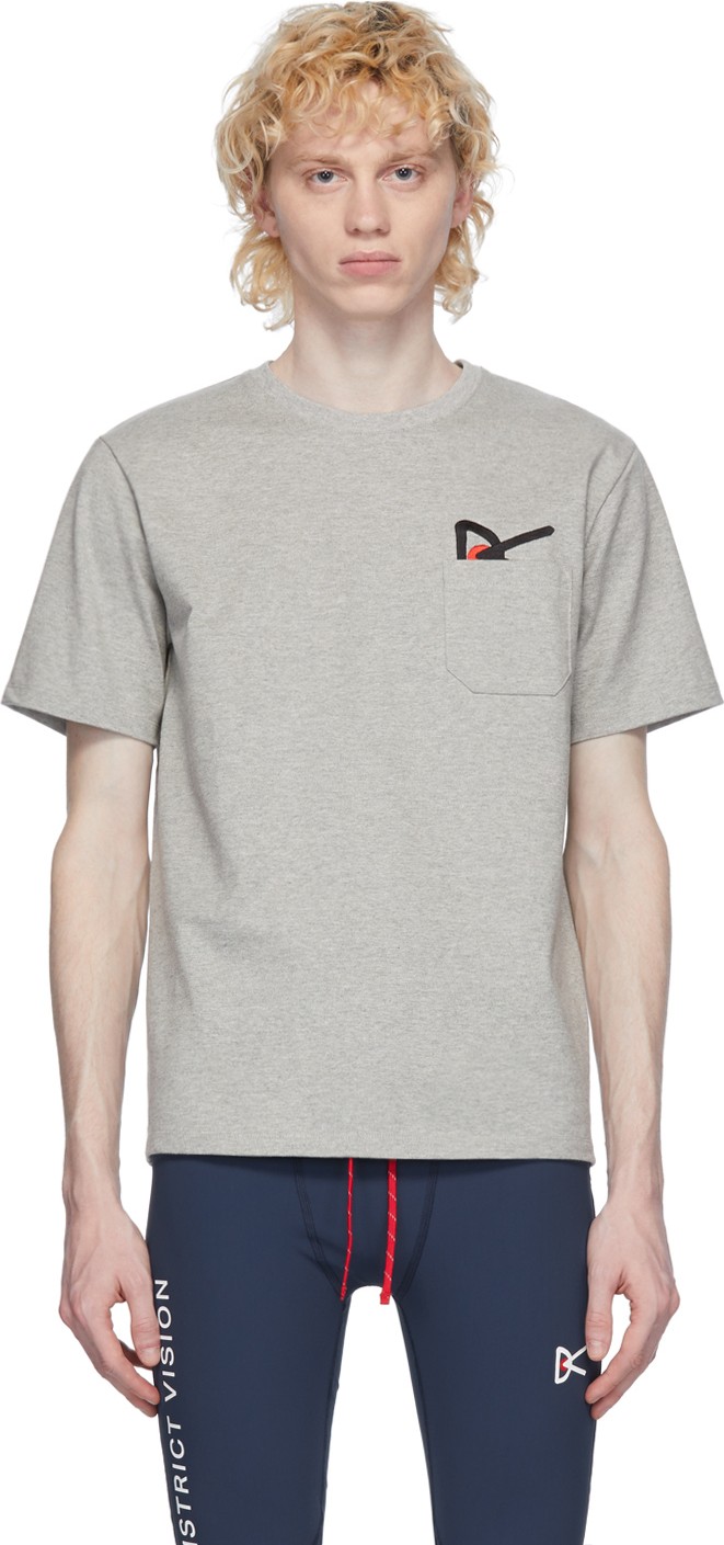 District Vision Grey Intoku Slow T-Shirt