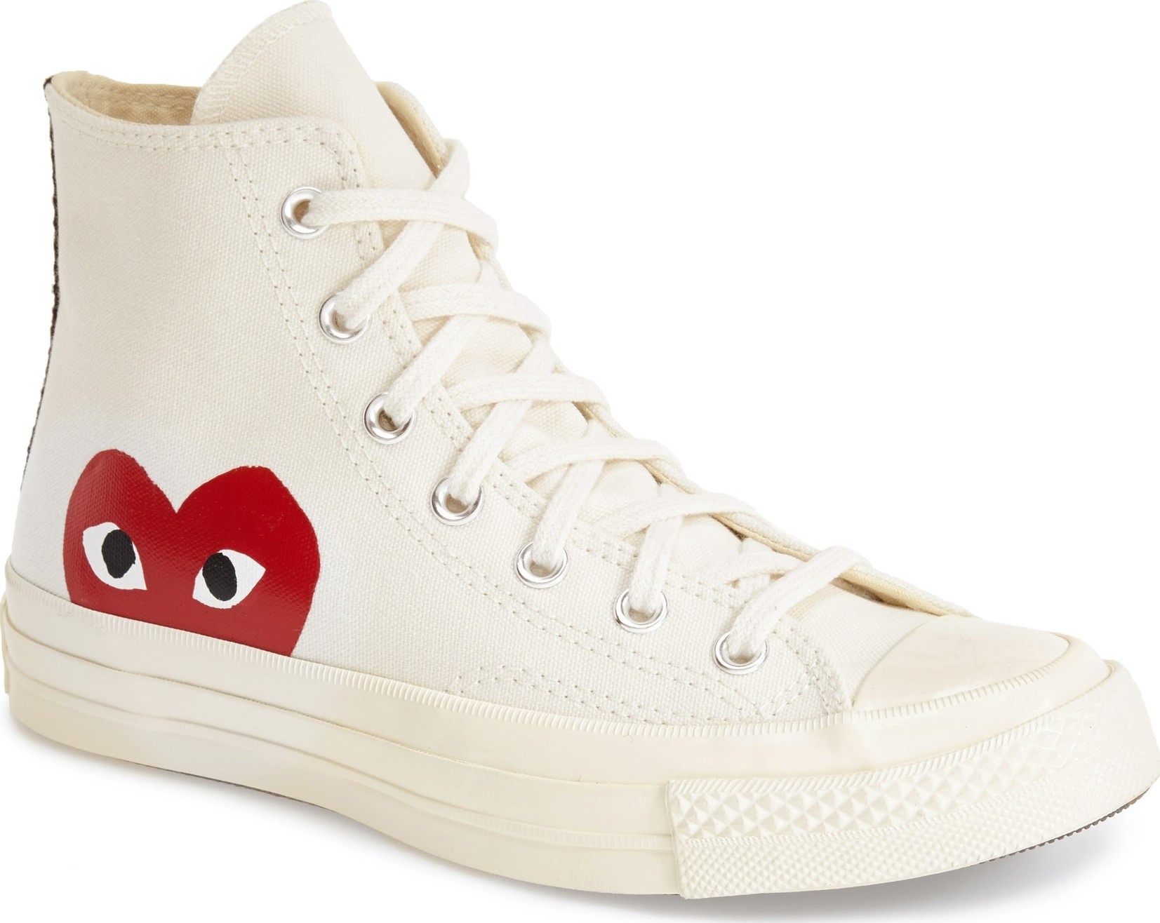 Comme Des Garcons PLAY x Converse Chuck Taylor<sup>® Hidden Heart High Top Sneaker