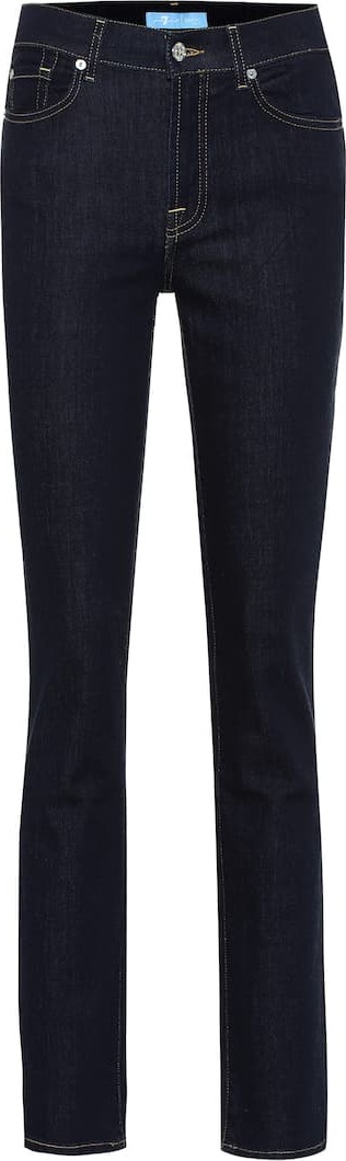 7 For All Mankind High-rise straight jeans
