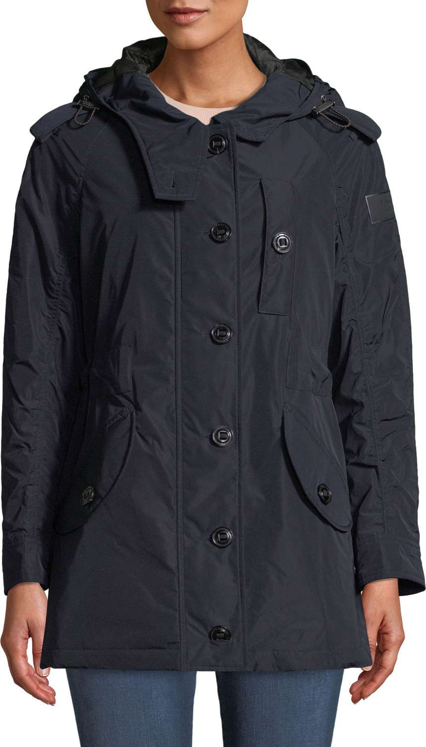 Burberry London England Hailmere Belted Rain Parka