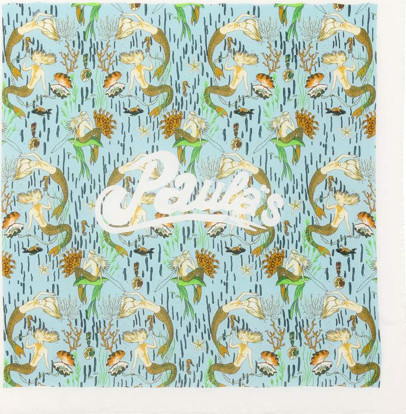 LOEWE X Paula's Ibiza Mermaid printed scarf