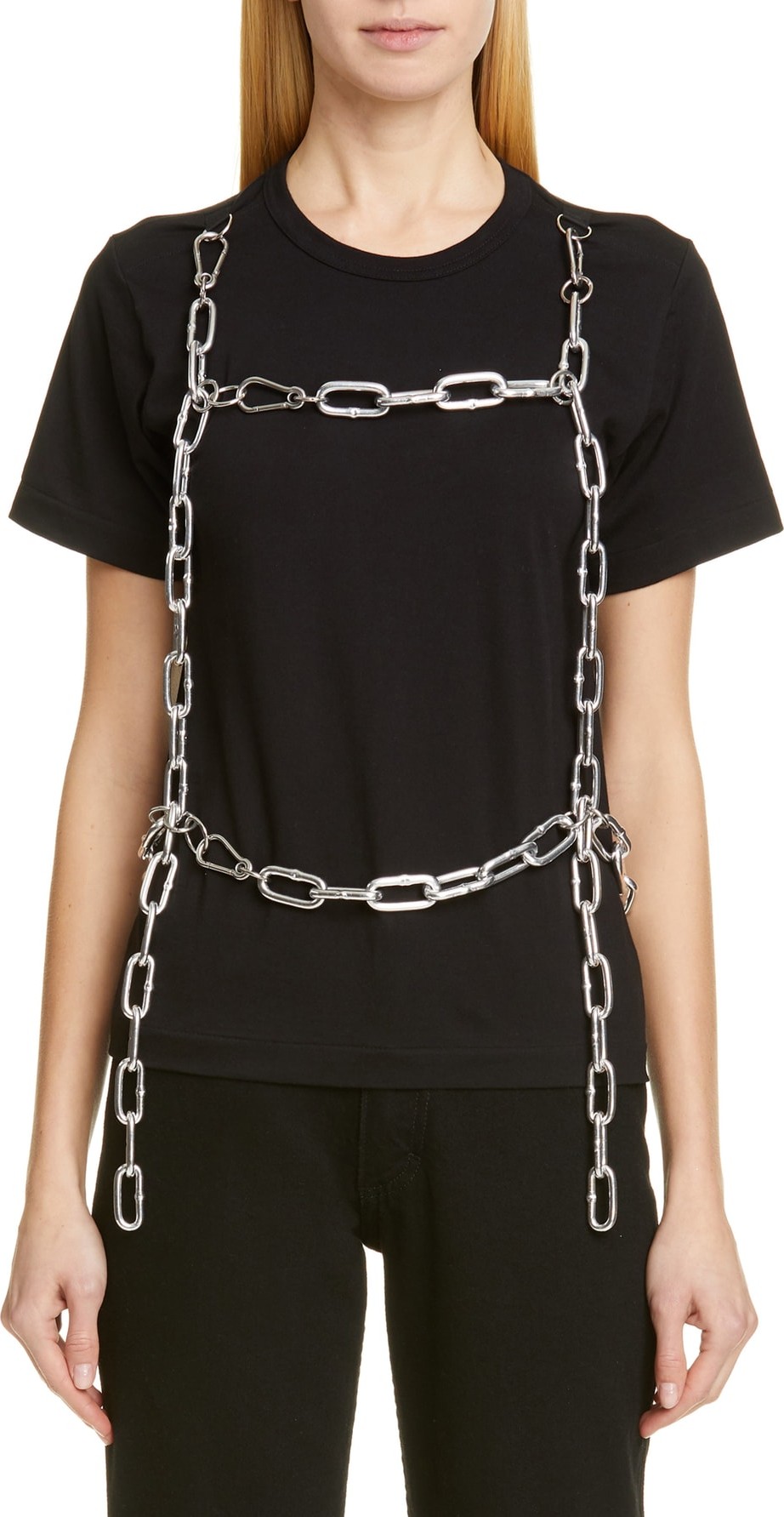 Comme Des Garcons Chain Harness Tee