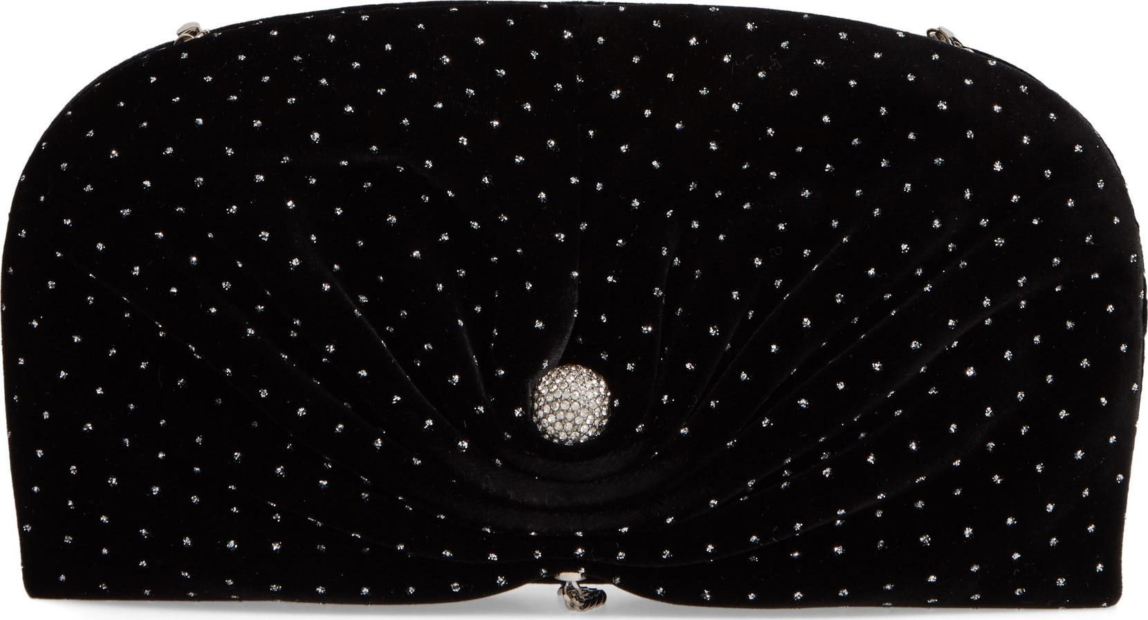 Jimmy Choo Vivien Glitter Velvet Clutch Jimmy Choo Vivien Glitter Velvet Clutch