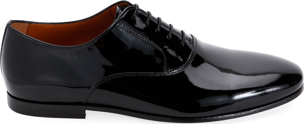 Lanvin Men's Patent Leather Oxford Shoes