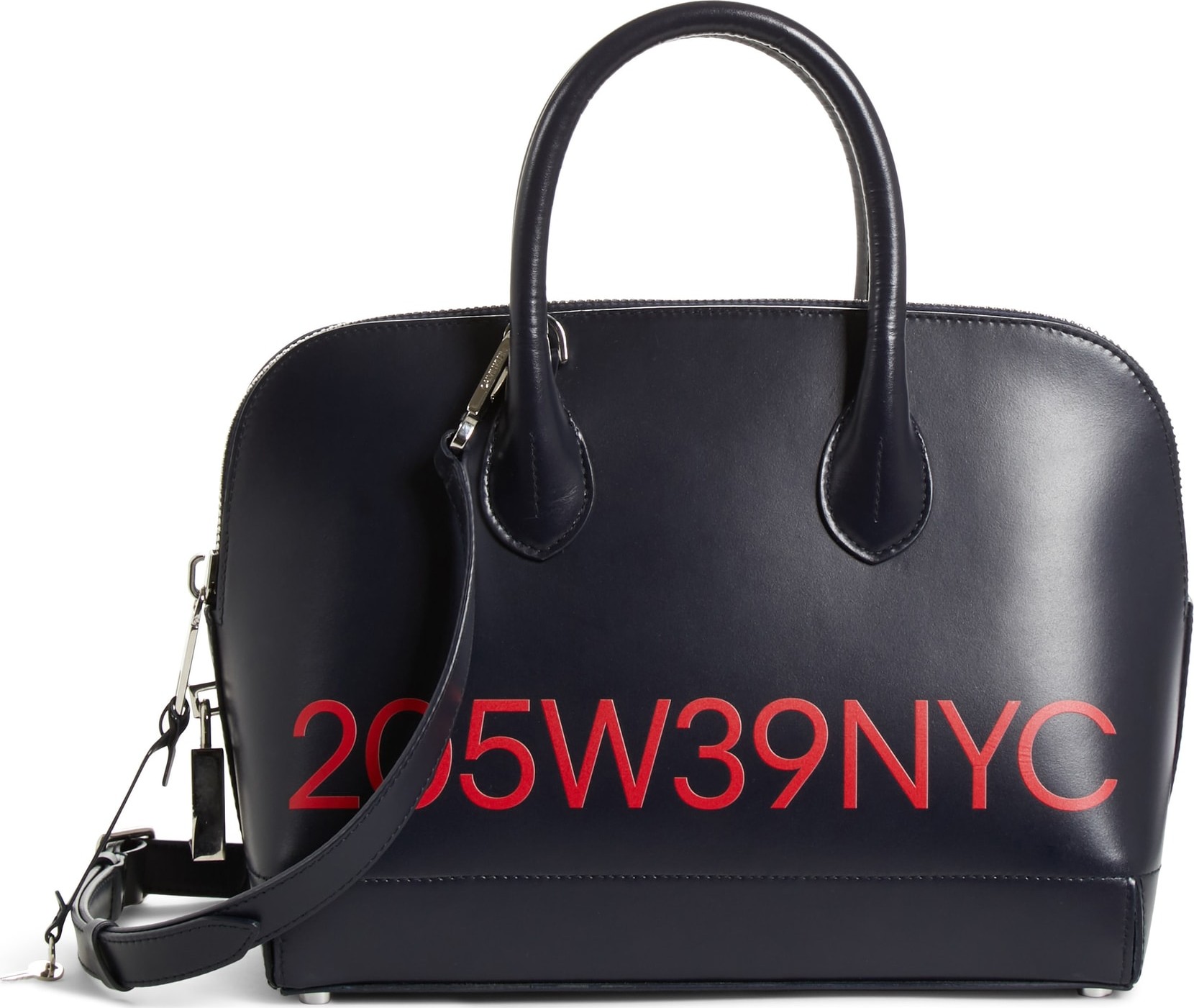 Calvin Klein 205W39NYC Small Dalton Calfskin Leather Satchel