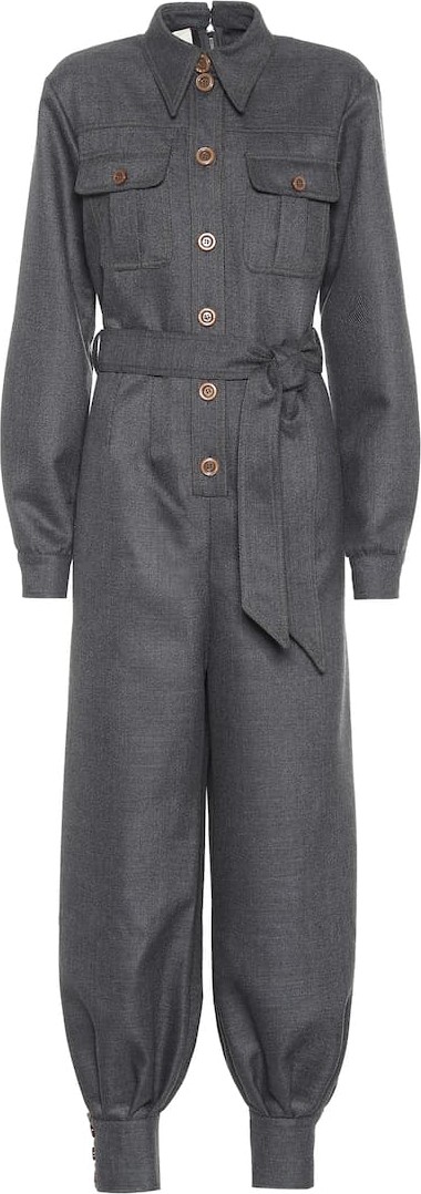 Gucci Belted wool jumpsuit