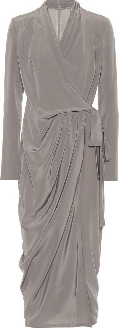 Rick Owens Silk wrap dress