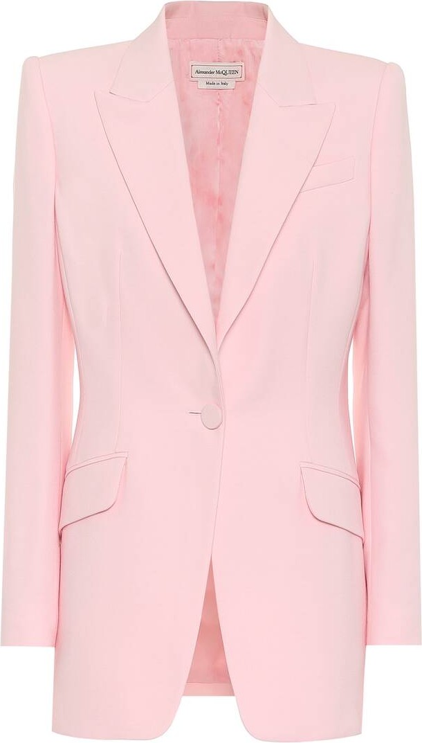 Alexander McQueen Wool and silk-blend blazer