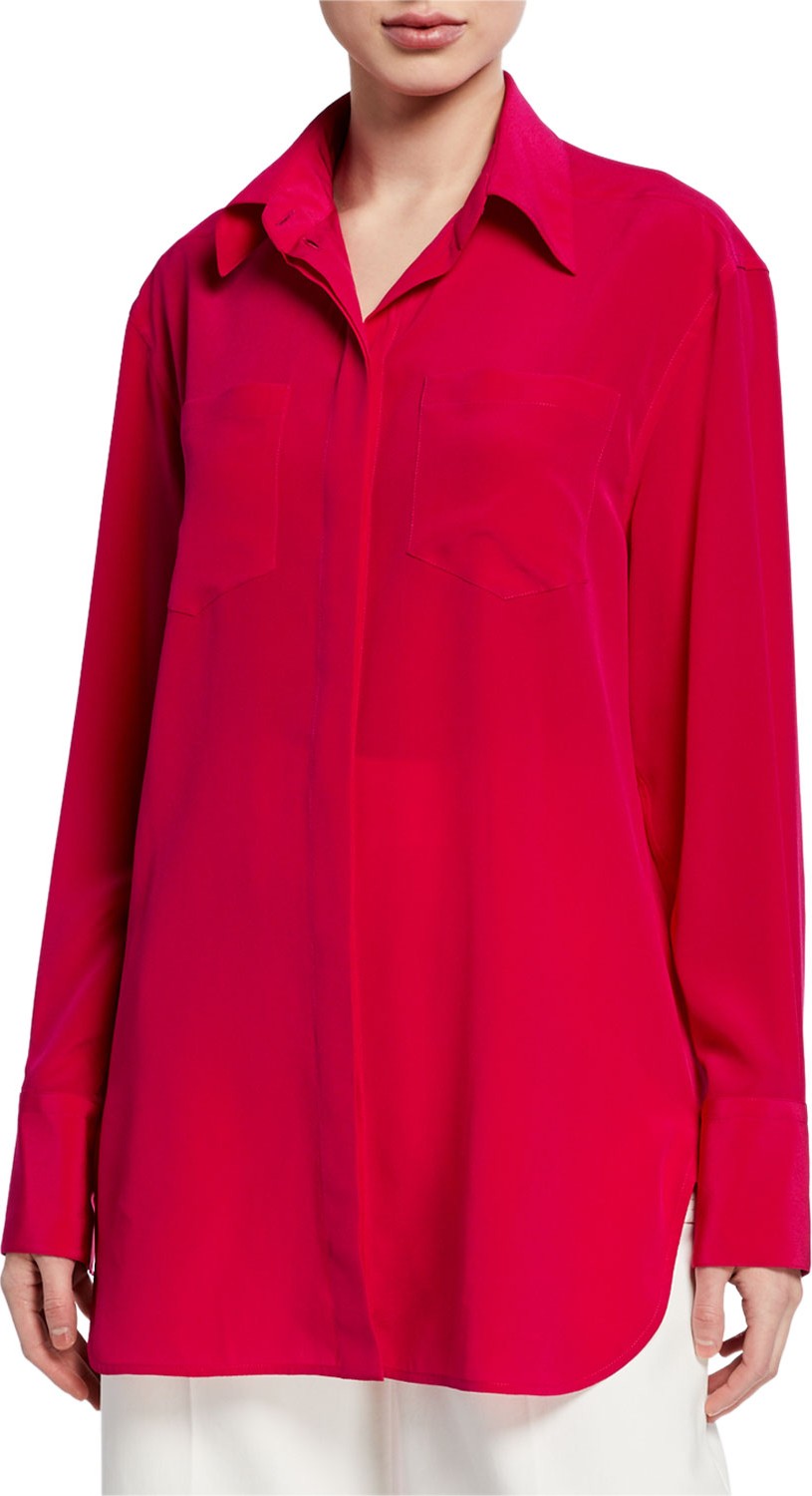 Givenchy Long-Sleeve Classic Blouse