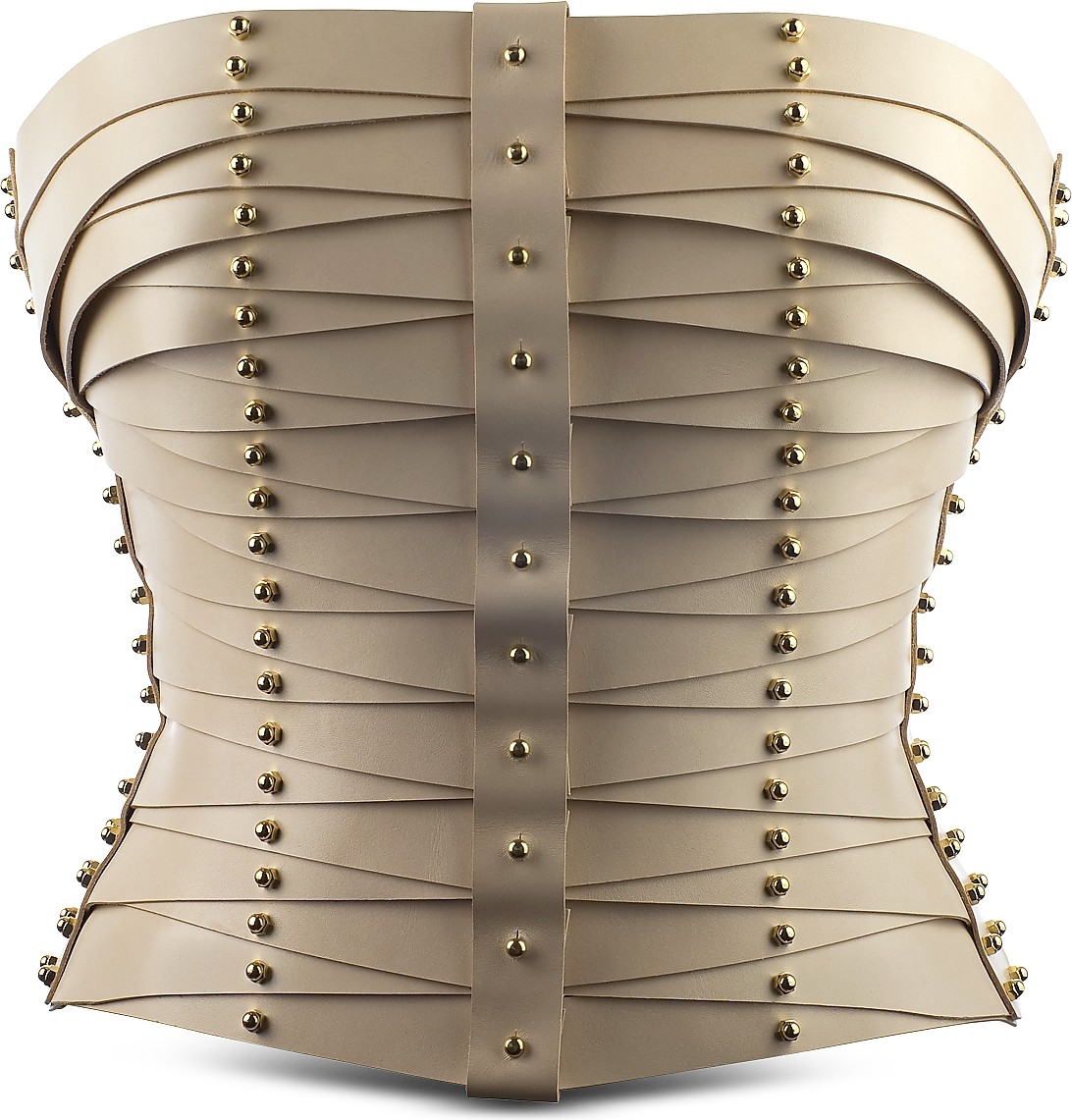 Una Burke Cream Laced Strapped Bustier