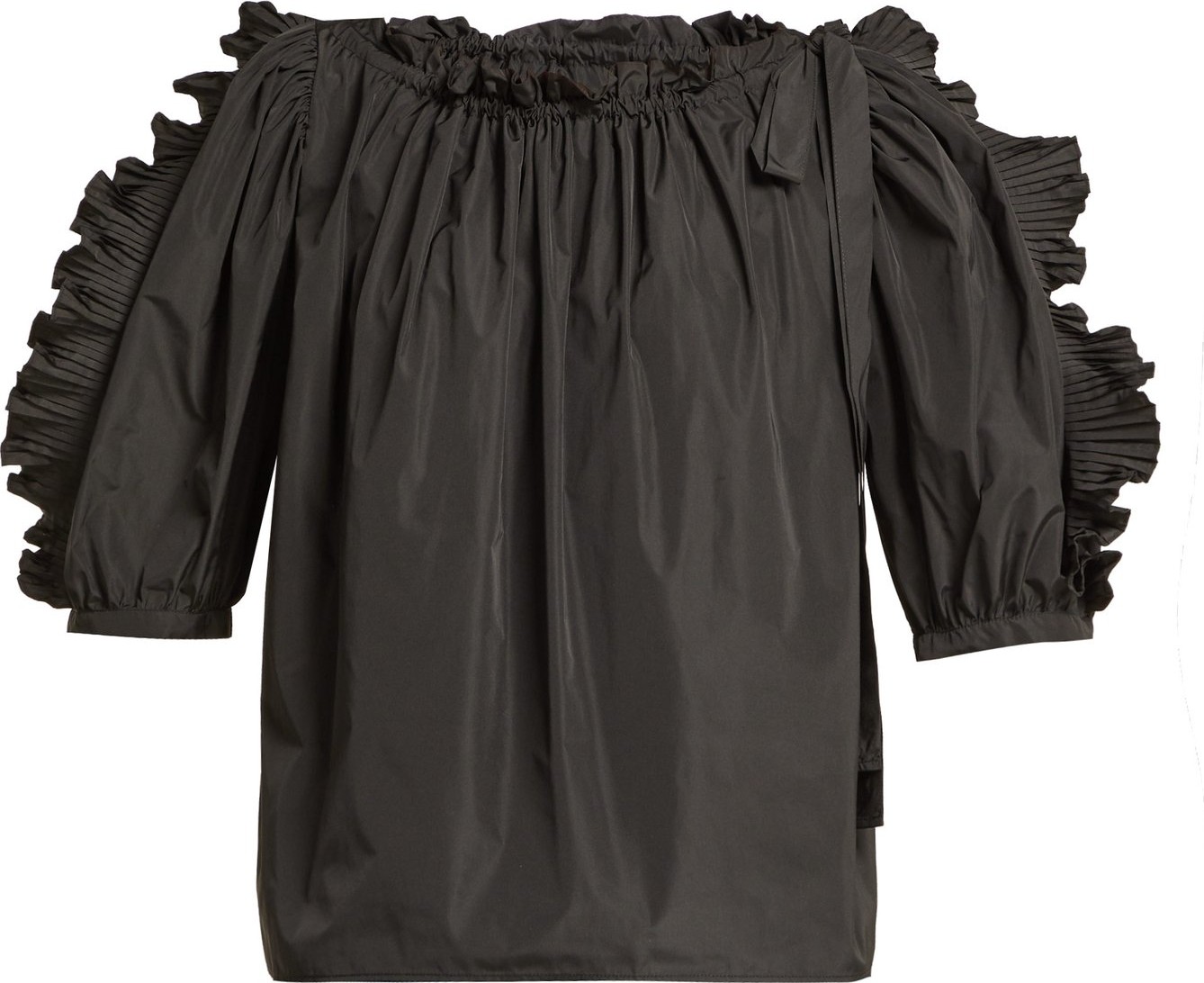 See By Chloé Puffed-sleeve taffeta top