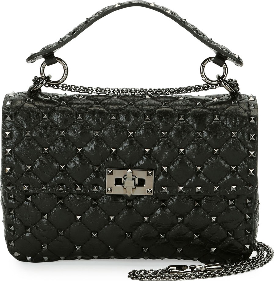 Valentino Rockstud Spike Medium Shoulder Bag