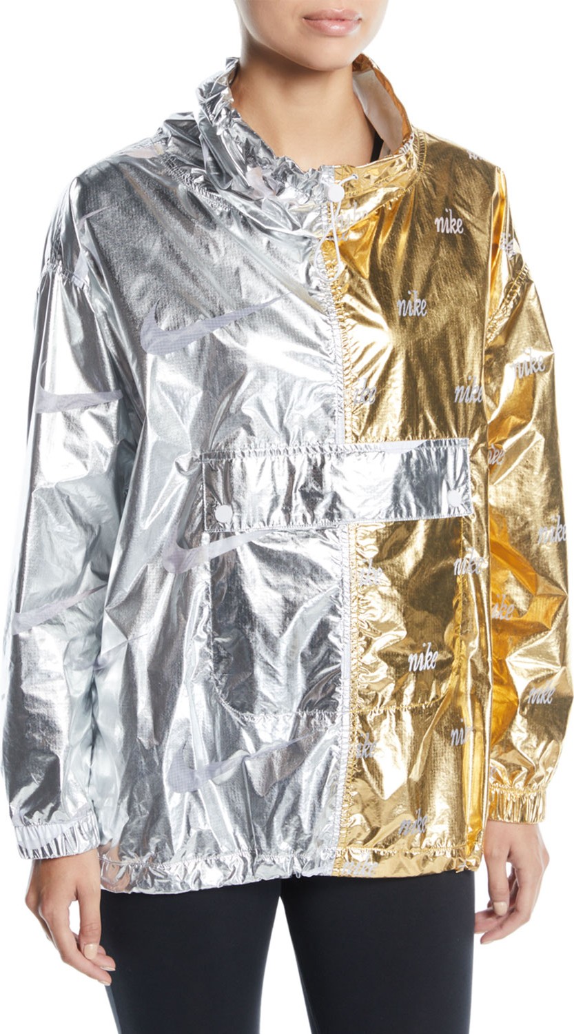 Nike Graphic Two-Tone Metallic Pullover