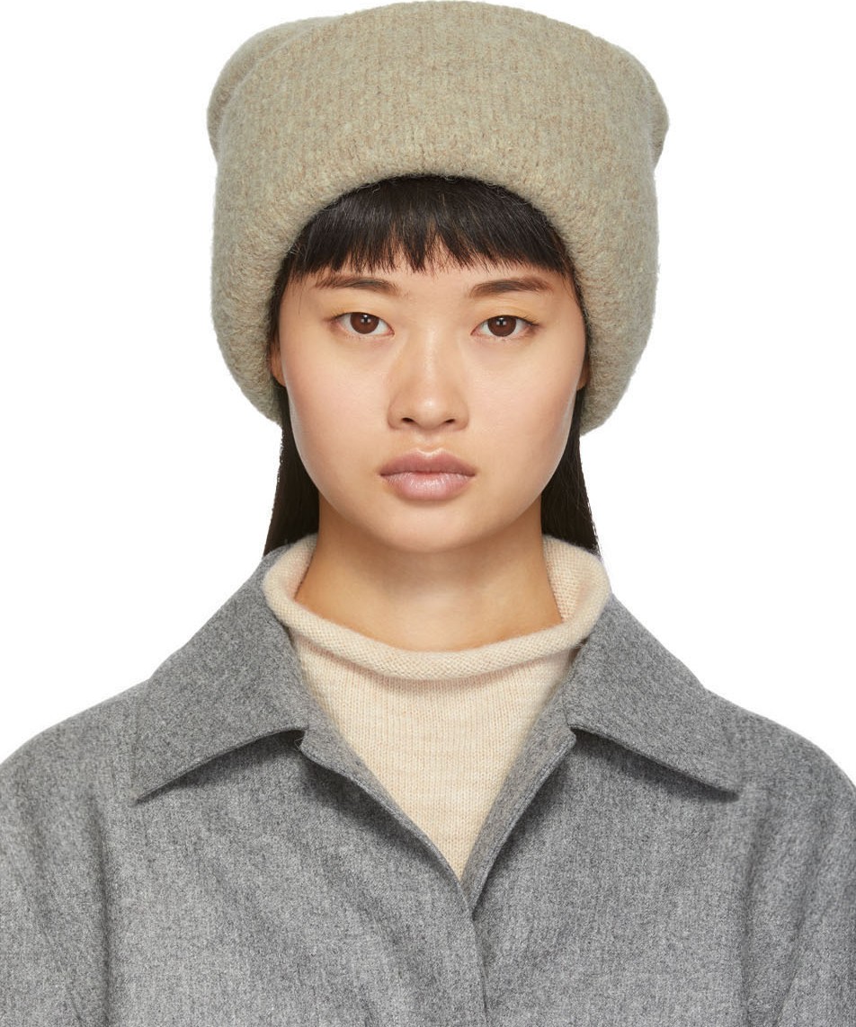 Lauren Manoogian Beige Alpaca Carpenter Beanie