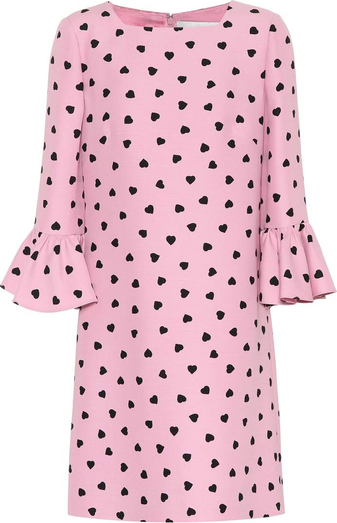 Valentino Printed crêpe minidress