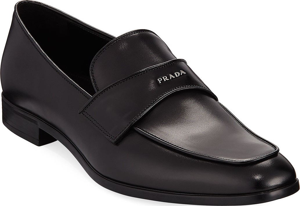 Prada Vitello Leather Dress Loafer