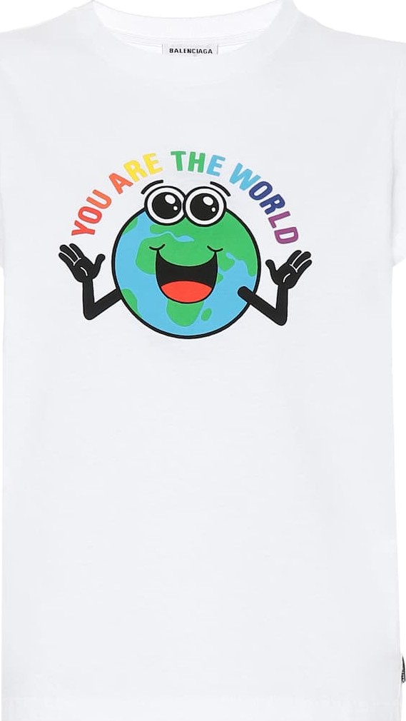 Balenciaga Printed cotton T-shirt