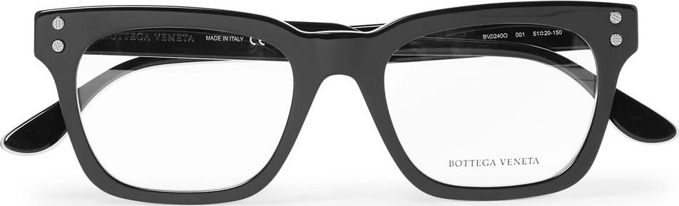 Bottega Veneta Square-Frame Acetate Optical Glasses