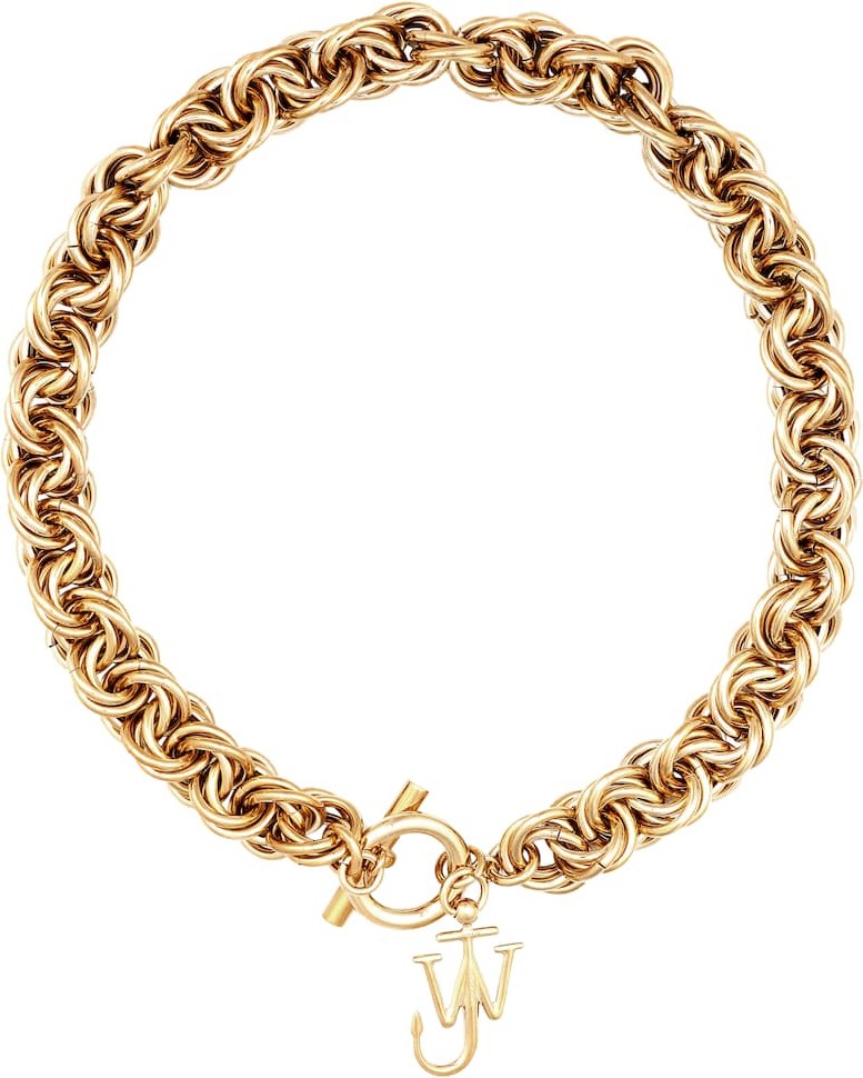 J.W.Anderson Gold-plated chain choker