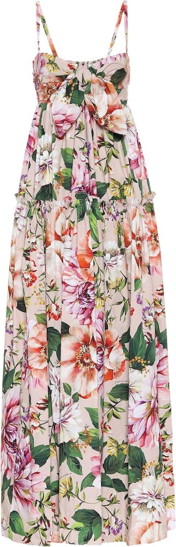 Dolce & Gabbana Floral cotton maxi dress