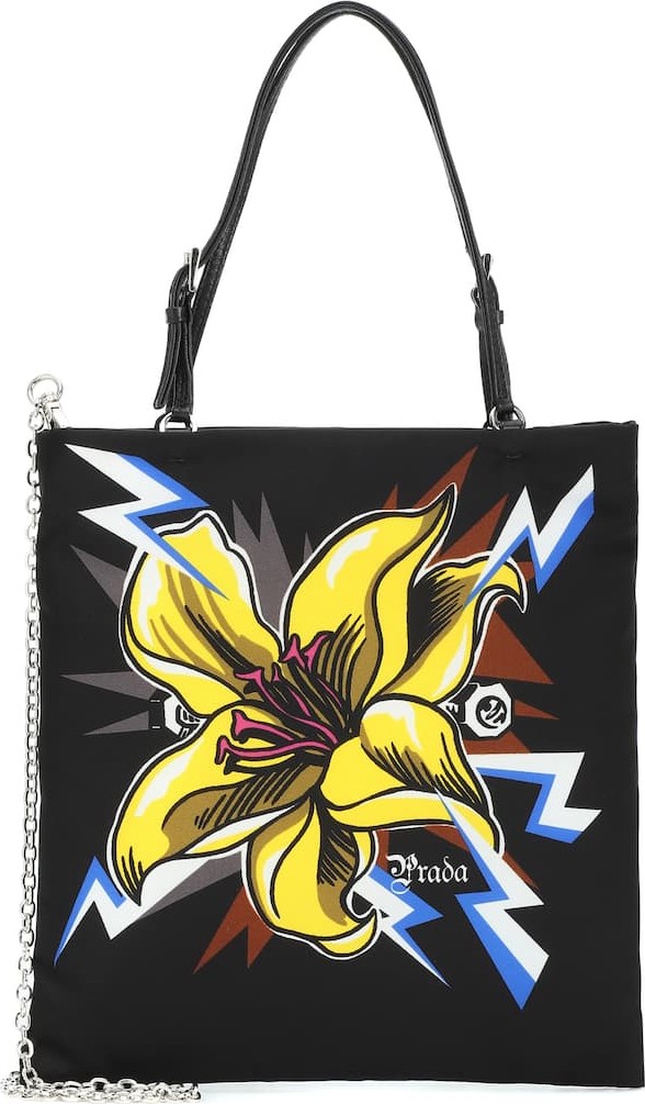 Prada Printed nylon tote