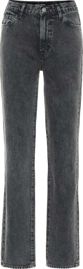 J BRAND x Elsa Hosk Sunday mid-rise straight jeans