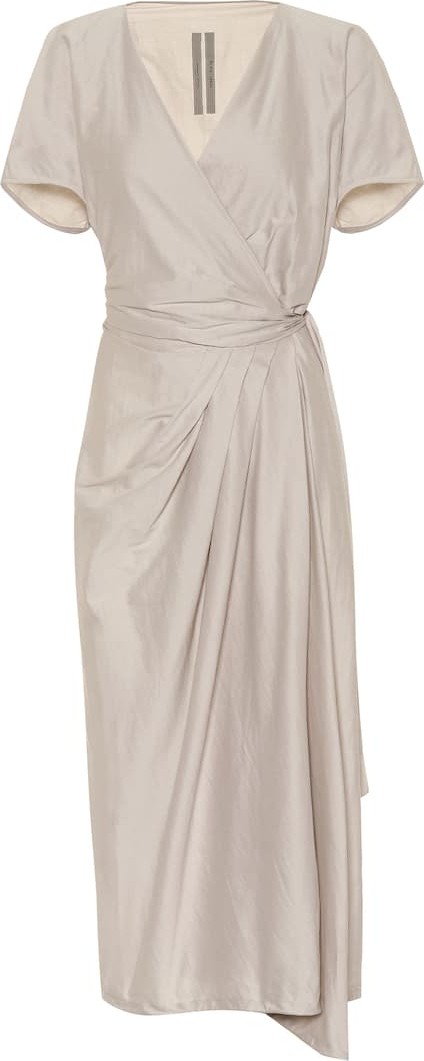 Rick Owens Limo cotton and silk midi dress