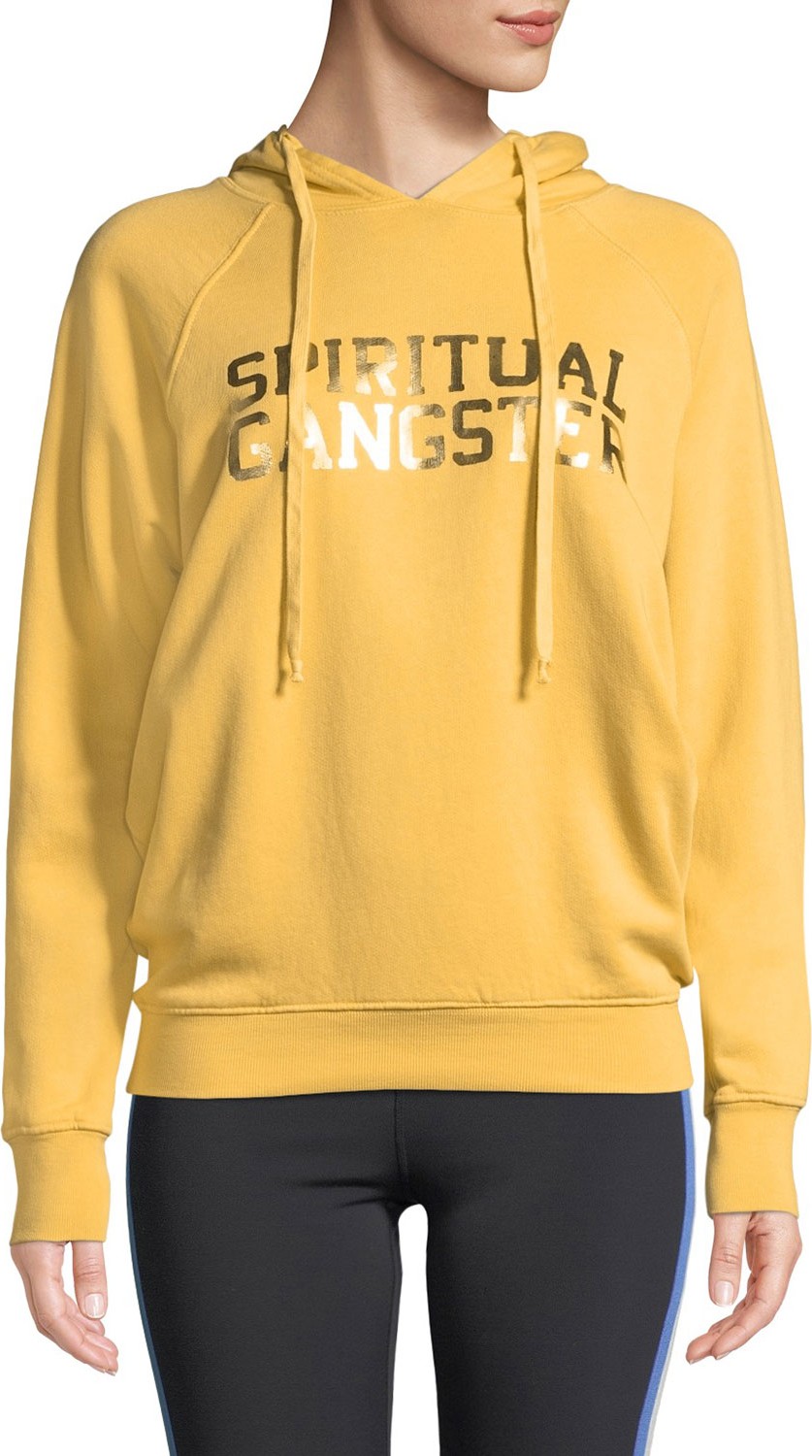 Spiritual Gangster Varsity Logo Raglan Pullover Hoodie