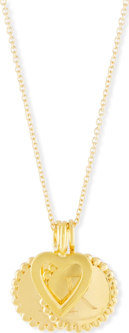 Sarah Chloe Madi Layered Initial Pendant Necklace