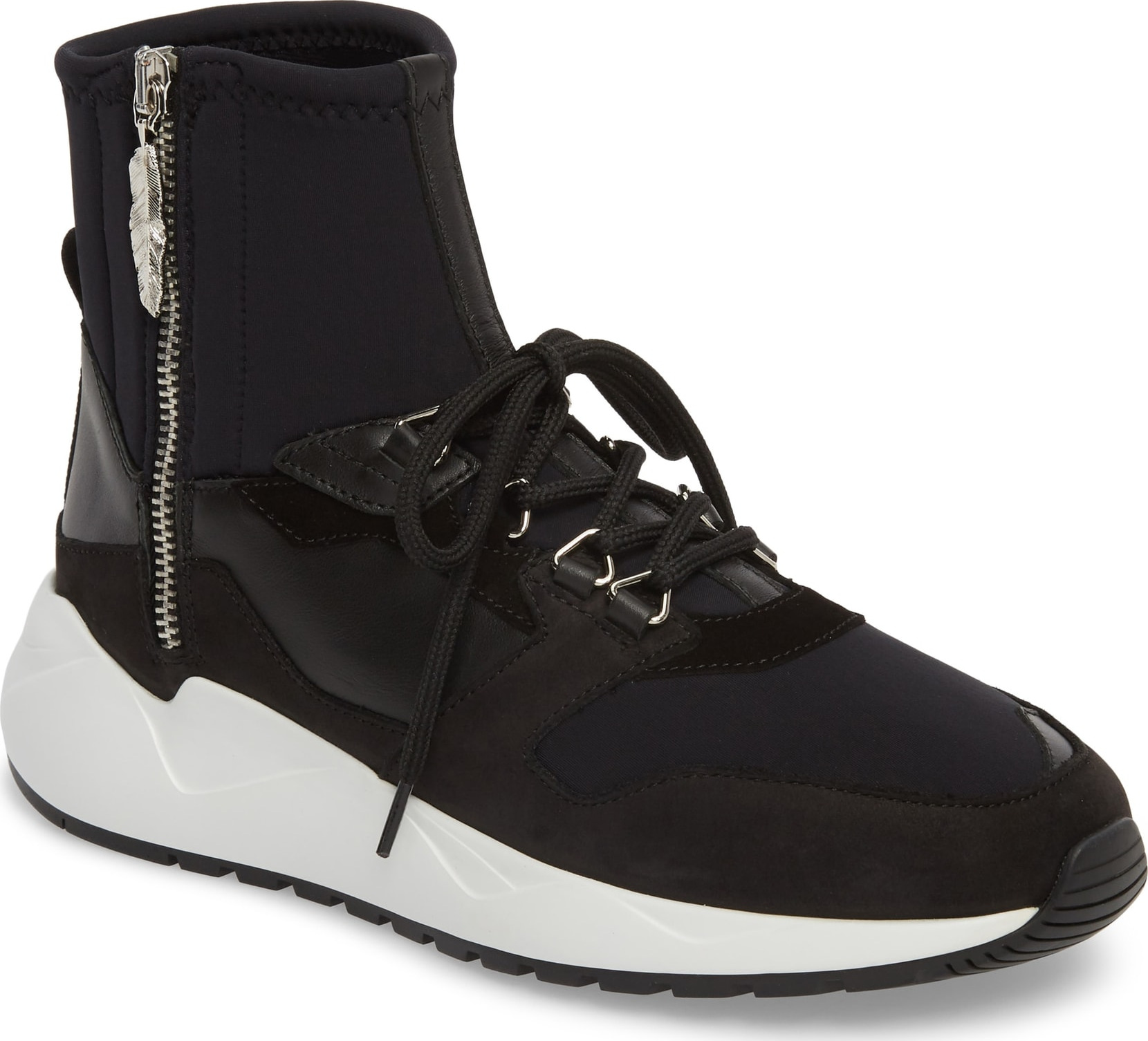 Buscemi Run1 Zip High Top Sneaker