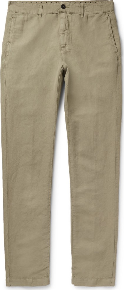 Massimo Alba Linen and Cotton-Blend Trousers
