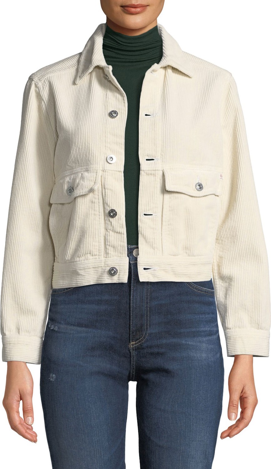 AG Jeans Evonne Button-Front Corduroy Jacket
