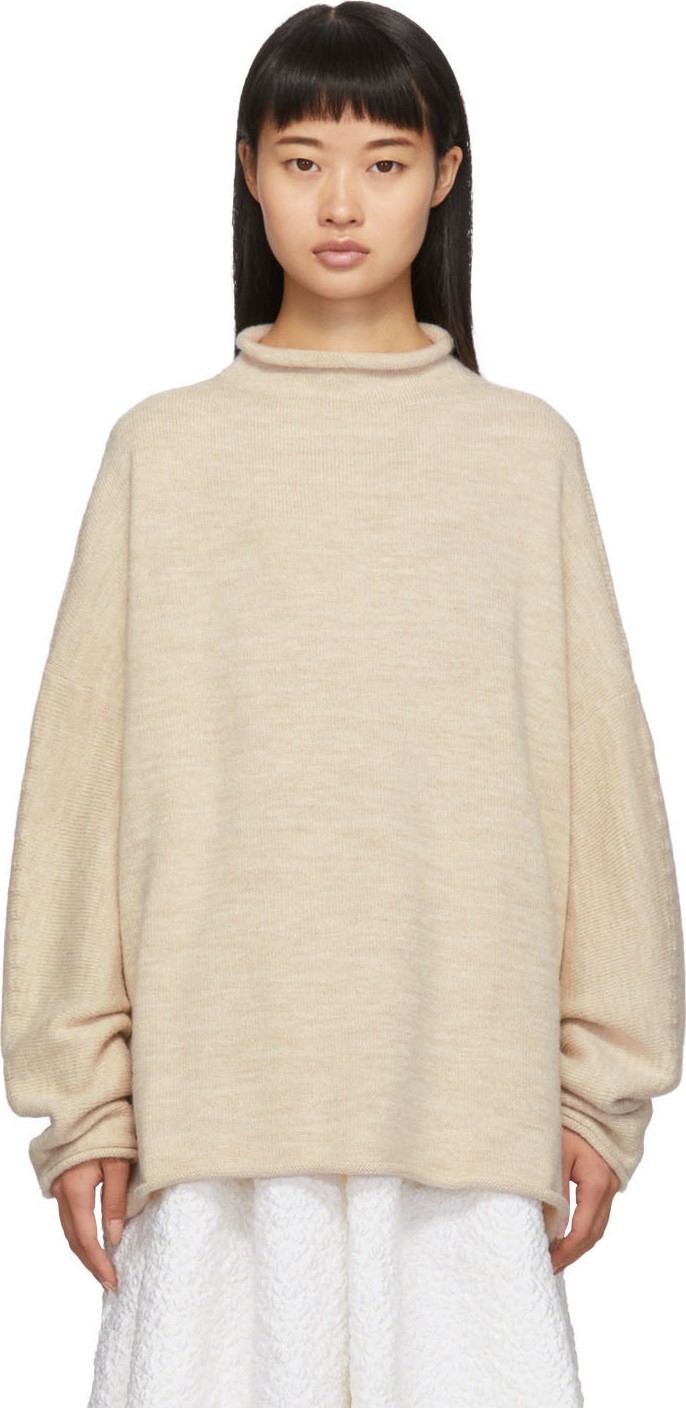 Lauren Manoogian Off-White Rollneck Turtleneck